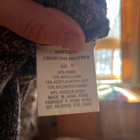 VINTAGE wool rich zip up sweater - Picture 4 of 4